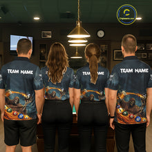 Load image into Gallery viewer, Funny Grim Reaper Play Beer &amp; Pool 8 Ball Women's Billiard Team Shirt Custom Billiard Attire NYN2492