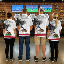 Load image into Gallery viewer, Personalized California Flag Black Splatter Dart 1/4-Zip Shirts For Men Custom Dart Team Jerseys NYN2714