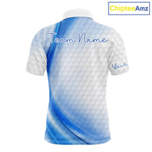 Load image into Gallery viewer, Personalized Blue-Light Twinkle Golf Polo Shirt For Men Custom White Pattern Golf Team Clothes NYN2871