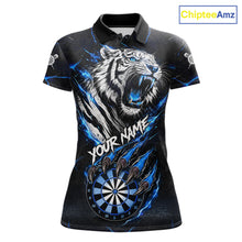 Load image into Gallery viewer, Custom Blue Claws Tiger Dart Shirts For Women Thunder Tiger Dart Team Shirt Darter Clothing Outfits NYN2887