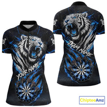 Load image into Gallery viewer, Custom Blue Claws Tiger Dart Shirts For Women Thunder Tiger Dart Team Shirt Darter Clothing Outfits NYN2887