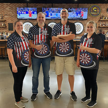Load image into Gallery viewer, Custom Funny Rich Eagle Grunge US Flag Darts Polo Shirts For Women Patriotic Darts Team Jerseys NYN2757