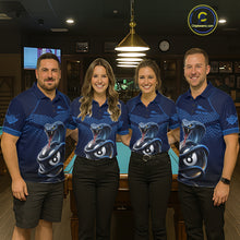 Load image into Gallery viewer, Personalized Funny 8 Ball Pool Cobra Snake Billiard Shirts For Men Billiard Polo &amp; 1/4-Zip Jerseys NYN2988