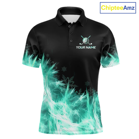 Icy Teal Light Mens Golf Polo Shirt Customize Golf Gifts For Men Golf Team Shirts, Golf Gifts NYN4039