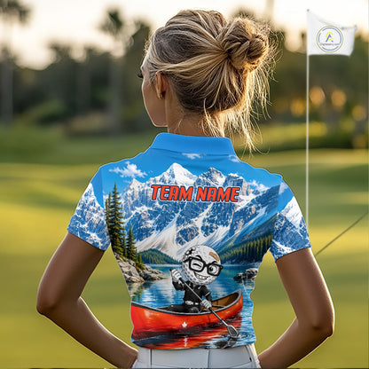 Golf Ball Canoe Golf Apparel Funny Golf Polos For Women Custom Golf Team Outfits, Upf Golf Shirts NYN3322