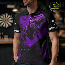 Load image into Gallery viewer, It's In My DNA Custom Purple Grunge Dart Polo Shirt For Men US Flag Dart Jerseys NYN1367