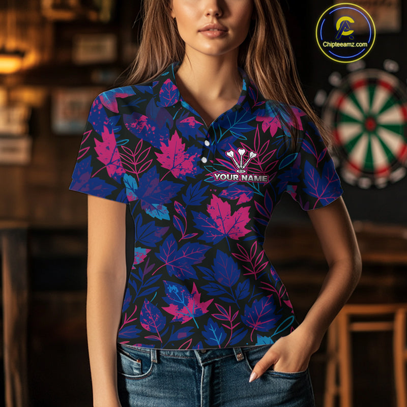 Floral Fury Bull Dartboard - Women's Colorful Darts Shirt - Custom Name For Players NYN0486