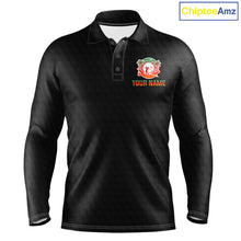 Load image into Gallery viewer, Tropical Black Golf Ball Polo Golf Shirts For Men Custom Splatter Golf Team Attire For Golfers NYN3153