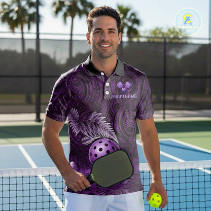 Custom Blue Tribal Pattern Flame Pickleball 3D Ball Jerseys Men Pickleball League Shirts NYN2227