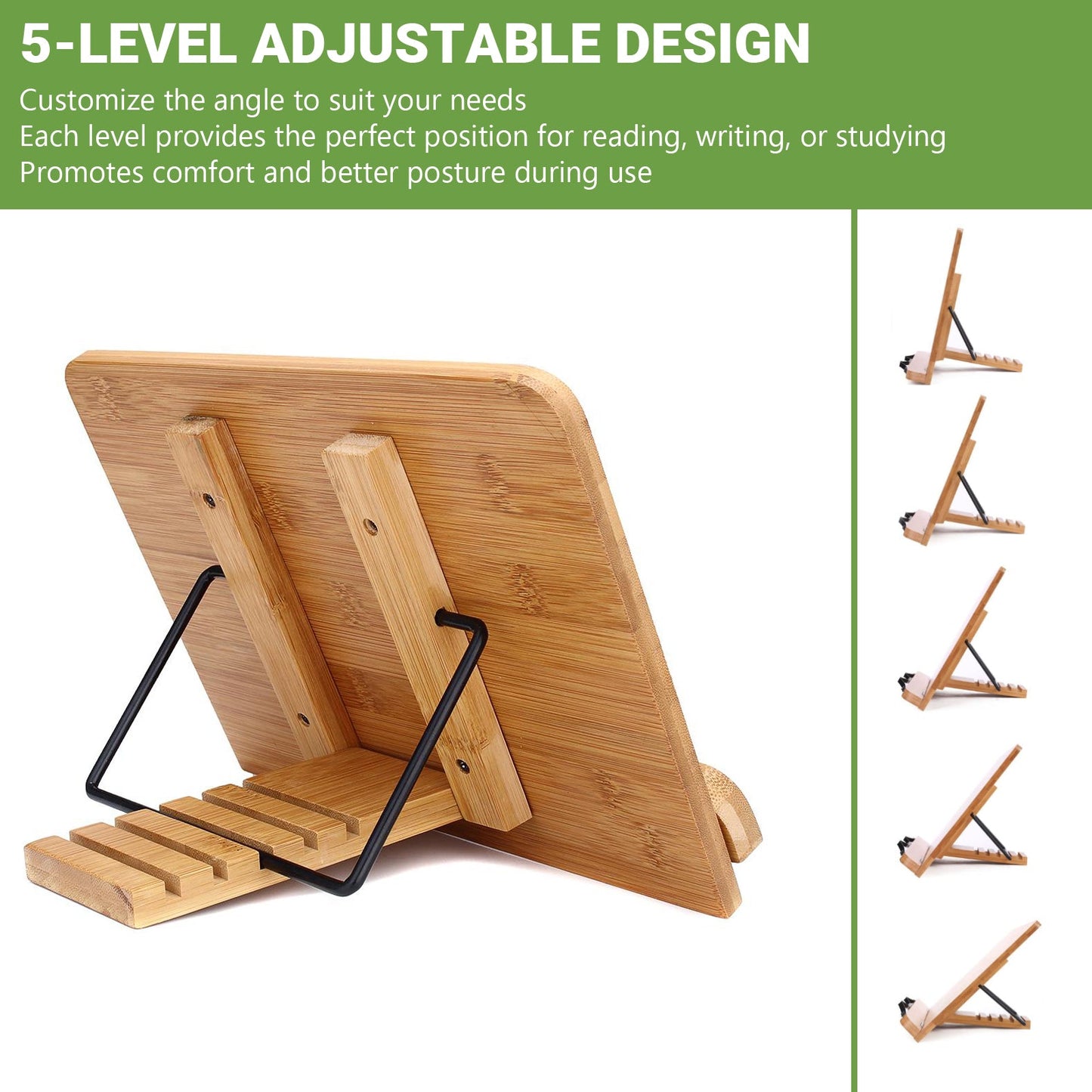 Inspirational Bamboo Book Stand Appreciation Gift, Thank You Gifts, Motivational Reading Stand