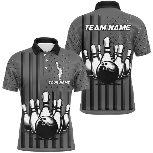 Personalized Bowling Shirt for Men Camo Bowling Jersey Polo Shirt Unisex QZT276