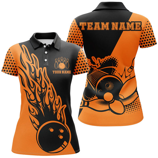 Personalized 3D Women's Bowling Team Jersey Bowling Shirt American Bowling Polo Shirt QZT56-7