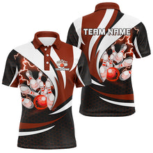 Load image into Gallery viewer, Personalized Bowling Shirt for Men Polo Camo Thunder Bowling Team League QZT429