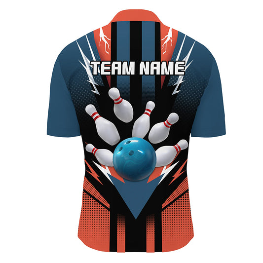 Personalized Bowling Shirt 1/4 Zip Bowling Shirt for Men Bowling Team League QZT280