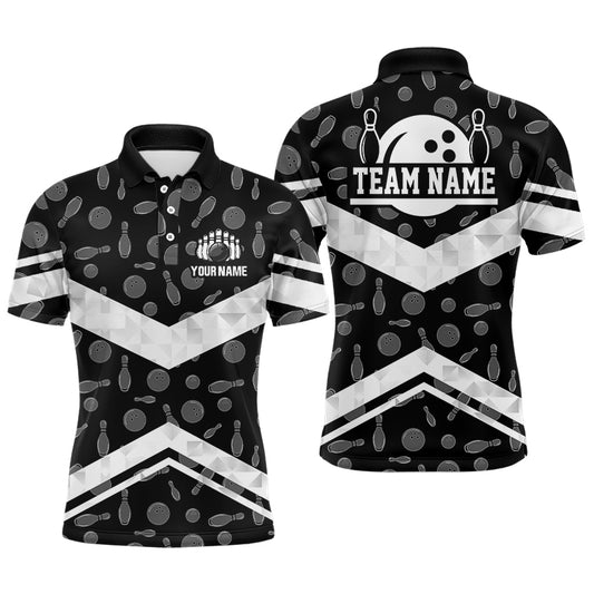 Personalized 3D Men's Bowling Team Jersey Bowling Shirt American Bowling Polo Shirt QZT56-2