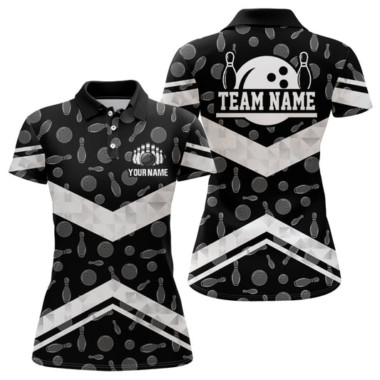 Personalized 3D Women's Bowling Team Jersey Bowling Shirt American Bowling Polo Shirt QZT56-2