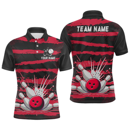 Men Camo Bowling Shirts Polo Custom Bowling Team Jersey League Multicolor QZT472