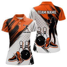 Load image into Gallery viewer, Personalized Women Polo Bowling Shirts Camo Bowling Team Jersey Multicolor QZT477
