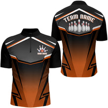 Load image into Gallery viewer, Custom Bowling Shirt for Men Bowling Jersey Bowling Team League Quarter-Zip Shirt QZT140