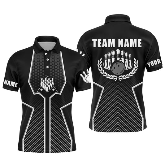 Personalized 3D Bowling Jersey for Men USA Bowling Team Shirt Bowling Polo Shirt QZT128