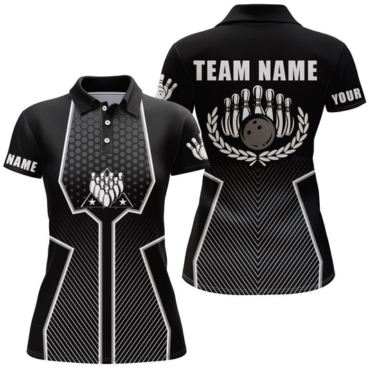 Personalized 3D Bowling Jersey for Women USA Bowling Team Shirt Bowling Polo Shirt QZT128