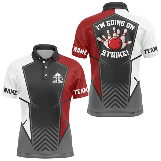 Personalized 3D Men's Bowling Team Jersey Bowling Shirt American Bowling Polo Shirt QZT43-3