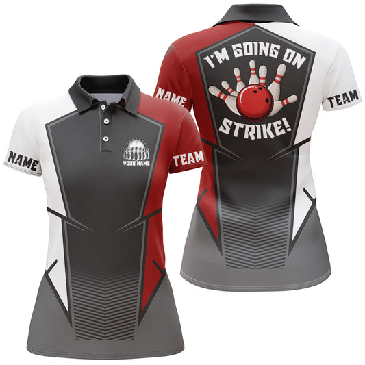Personalized 3D Women's Bowling Team Jersey Bowling Shirt American Bowling Polo Shirt QZT43-3
