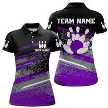 Load image into Gallery viewer, Personalized Women's Bowling Jersey Polo Bowling Team Shirts Bowlwing Gifts QZT501