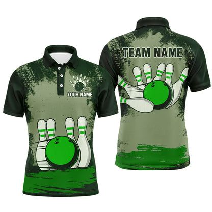 Personalized Bowling Team Shirts Multicolor Men's Bowling Shirt Polo Bowling Gifts QZT490