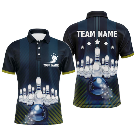 Personalized 3D Men's Bowling Team Jersey Bowling Shirt American Bowling Polo Shirt QZT43-5