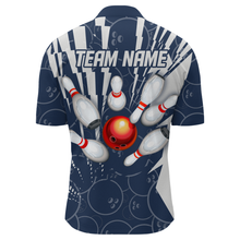 Load image into Gallery viewer, Custom Bowling Shirt Bowling Jersey for Men Bowling Team League Quarter-Zip Shirt QZT252
