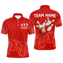 Load image into Gallery viewer, Personalized Polo Shirt for Bowlers, Bowling Shirt for Men Bowling Team League QZT406