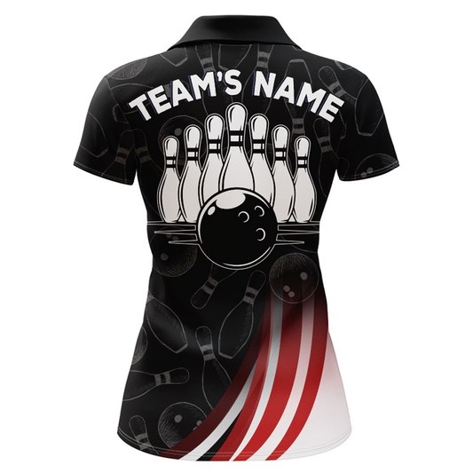 Bowling Shirt American Camo Bowling Jersey Customized for Women Polo Bowling Team League QZT262