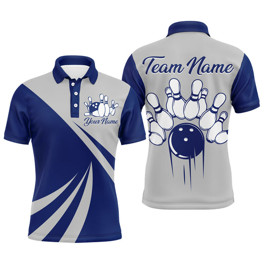 Personalized Bowling Jersey with Name and Team Name Custom Bowling Team Jersey Bowling Polo Shirt for Men QZT12