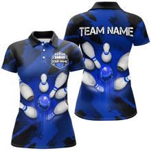 Load image into Gallery viewer, Camo 3D Bowling Shirts Women Custom Bowling Team Jersey Polo Multicolor QZT468