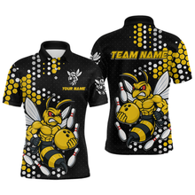 Load image into Gallery viewer, Custom Funny Bee Bowling Team Shirt Bowling Jersey for Men Bowling Outfit Gifts QZT721