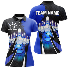 Load image into Gallery viewer, Personalized Bowling Shirts for Women Bowling Team Jersey Polo Bowling Shirt QZT440