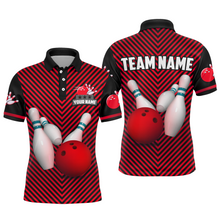 Load image into Gallery viewer, Personalized Bowling Shirt for Men Polo Bowling Jersey Bowling Team League QZT239