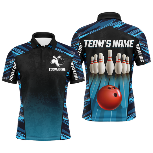 Custom Bowling Shirt for Men Bowling Jersey Bowling Team League Polo Shirt QZT72