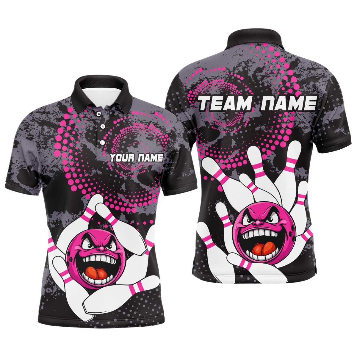 Personalized Bowling Shirts for Men Polo Camo Bowling Jersey   Bowling Team League QZT446