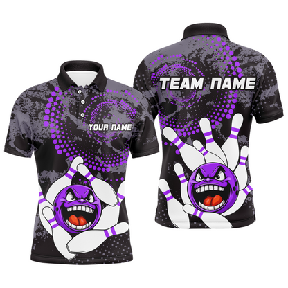 Personalized Bowling Shirts for Men Polo Camo Bowling Jersey   Bowling Team League QZT446