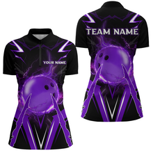 Load image into Gallery viewer, Personalized Bowling Team Shirts for Women Quarter Zip Bowling Multicolor QZT455