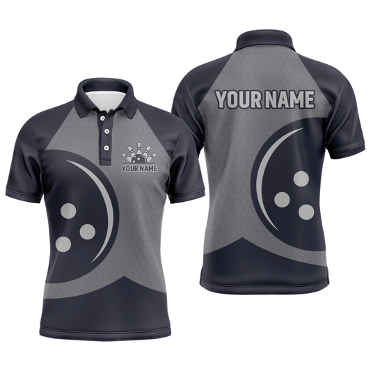Personalized 3D Men's Bowling Team Jersey Bowling Shirt American Bowling Polo Shirt QZT56-1