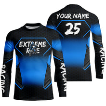 Load image into Gallery viewer, Custom Motocross Jersey Kid Men Women Upf30+ Blue Dirt Bike Shirt MX Off-Road Rider Motorcycle PDT670