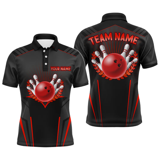 Personalized Bowling Jersey For Men Bowling Team League Shirts Custom Bowling Polo Shirt BDT378