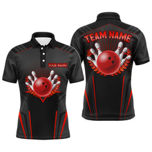 Load image into Gallery viewer, Personalized Bowling Jersey For Men Bowling Team League Shirts Custom Bowling Polo Shirt BDT378