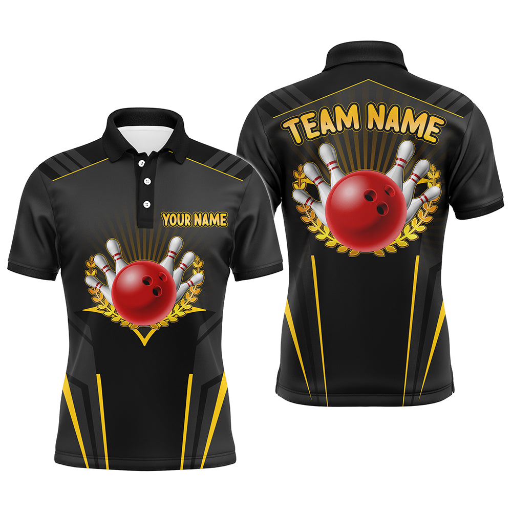 Personalized Bowling Jersey For Men Bowling Team League Shirts Custom Bowling Polo Shirt BDT378