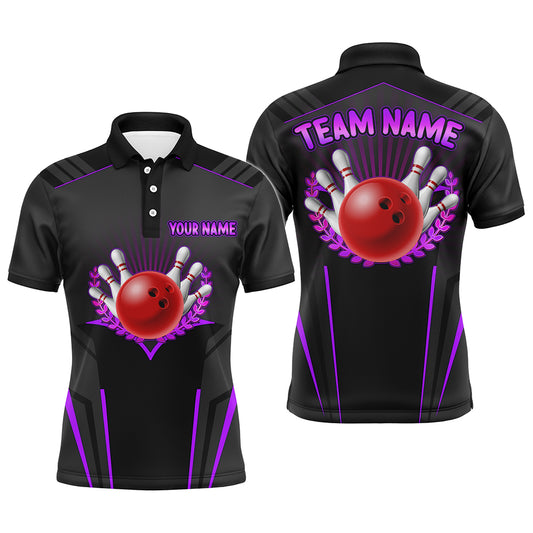 Personalized Bowling Jersey For Men Bowling Team League Shirts Custom Bowling Polo Shirt BDT378