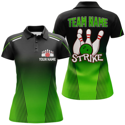 Strike Bowling Shirts For Women Custom Bowling Polo Shirts Team League Bowling Jerseys BDT346