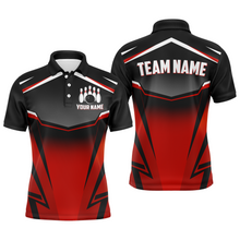 Load image into Gallery viewer, Custom Bowling Shirts Men &amp; Women Red Bowling Team Jersey Unisex Polo Bowling Uniform BDT530